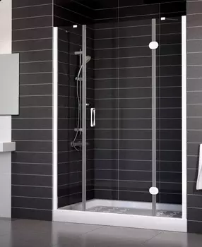 Душевая дверь в нишу Vegas Glass AFP-F 140 01 01 R стекло прозрачное, 140