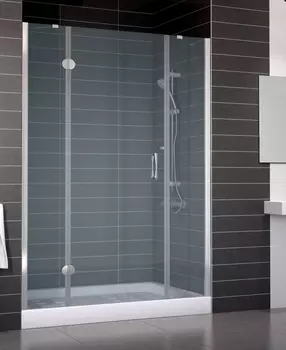 Душевая дверь в нишу Vegas Glass AFP-F 140 08 10 L стекло сатин, 140