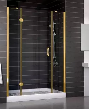 Душевая дверь в нишу Vegas Glass AFP-F 140 09 01 L стекло прозрачное, 140