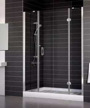 Душевая дверь в нишу Vegas Glass AFP-F 150 08 01 R стекло прозрачное, 150