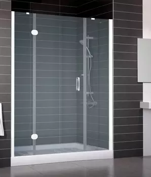 Душевая дверь в нишу Vegas Glass AFP-F 160 01 10 L стекло сатин, 160