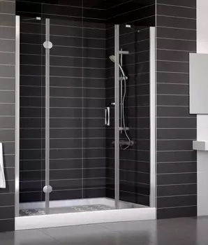 Душевая дверь в нишу Vegas Glass AFP-F 160 08 01 L стекло прозрачное, 160