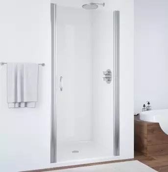 Душевая дверь в нишу Vegas Glass EP 0065 08 01 профиль глянцевый хром, стекло прозрачное EP 65 08 01