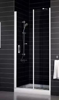 Душевая дверь в нишу Vegas Glass EP-F-1 0100 01 01 L стекло прозрачное, 100 EP-F-1 100 01 01 L