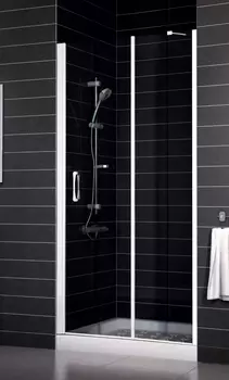 Душевая дверь в нишу Vegas Glass EP-F-1 0105 01 01 L стекло прозрачное, 105 EP-F-1 105 01 01 L