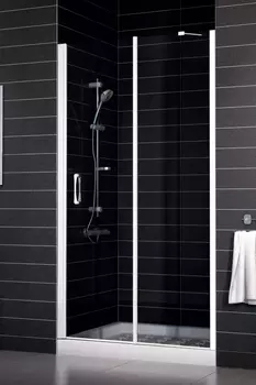 Душевая дверь в нишу Vegas Glass EP-F-1 0130 01 01 L стекло прозрачное, 130 EP-F-1 130 01 01 L