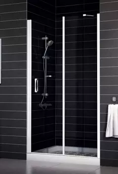 Душевая дверь в нишу Vegas Glass EP-F-1 0135 01 01 L стекло прозрачное, 135 EP-F-1 135 01 01 L