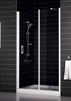 Душевая дверь в нишу Vegas Glass EP-F-1 0140 01 01 L стекло прозрачное, 140 EP-F-1 140 01 01 L