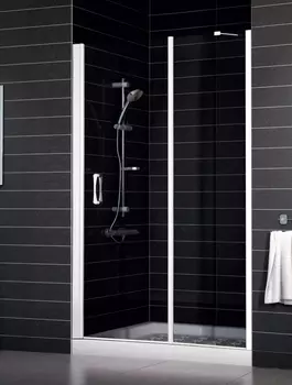 Душевая дверь в нишу Vegas Glass EP-F-1 0155 01 01 L стекло прозрачное, 155 EP-F-1 155 01 01 L