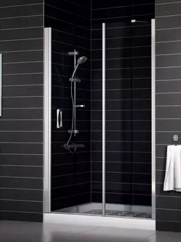 Душевая дверь в нишу Vegas Glass EP-F-1 0155 08 01 L стекло прозрачное, 155 EP-F-1 155 08 01 L