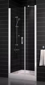 Душевая дверь в нишу Vegas Glass EP-F-2 0100 01 01 L стекло прозрачное, 100 EP-F-2 100 01 01 L