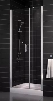 Душевая дверь в нишу Vegas Glass EP-F-2 0100 08 01 L стекло прозрачное, 100 EP-F-2 100 08 01 L