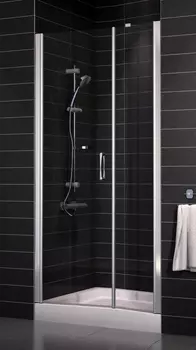 Душевая дверь в нишу Vegas Glass EP-F-2 0115 08 01 L профиль глянцевый хром, стекло прозрачное EP-F-2 115 08 01 L