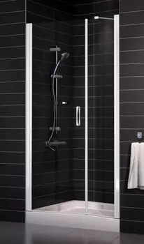 Душевая дверь в нишу Vegas Glass EP-F-2 0125 01 01 L стекло прозрачное, 125 EP-F-2 125 01 01 L