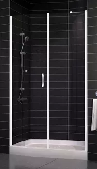 Душевая дверь в нишу Vegas Glass EP-F-2 0130 01 01 L стекло прозрачное, 130 EP-F-2 130 01 01 L