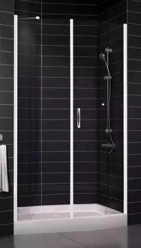 Душевая дверь в нишу Vegas Glass EP-F-2 0130 01 01 R стекло прозрачное, 130 EP-F-2 130 01 01 R