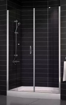 Душевая дверь в нишу Vegas Glass EP-F-2 0135 08 01 L стекло прозрачное, 135 EP-F-2 135 08 01 L