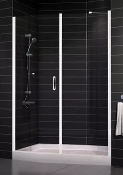 Душевая дверь в нишу Vegas Glass EP-F-2 0145 01 01 L стекло прозрачное, 145 EP-F-2 145 01 01 L