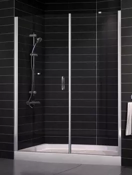 Душевая дверь в нишу Vegas Glass EP-F-2 0155 08 01 L стекло прозрачное, 155 EP-F-2 155 08 01 L