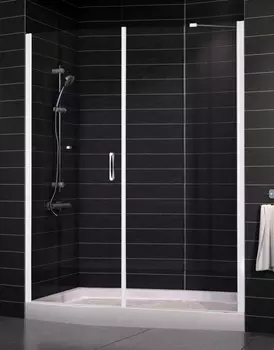 Душевая дверь в нишу Vegas Glass EP-F-2 0160 01 01 L стекло прозрачное, 160 EP-F-2 160 01 01 L