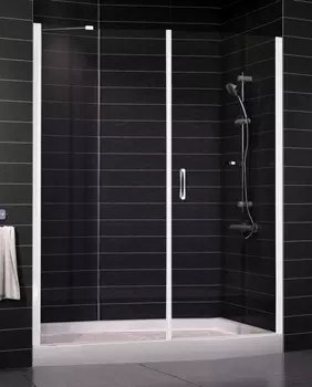 Душевая дверь в нишу Vegas Glass EP-F-2 0165 01 01 R стекло прозрачное, 165 EP-F-2 165 01 01 R