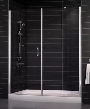 Душевая дверь в нишу Vegas Glass EP-F-2 0170 08 01 L стекло прозрачное, 170 EP-F-2 170 08 01 L