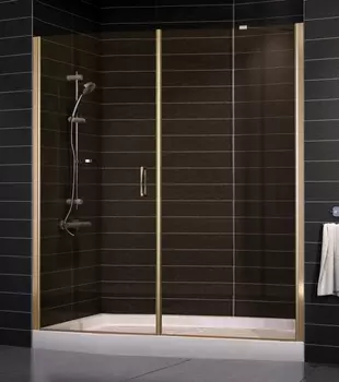 Душевая дверь в нишу Vegas Glass EP-F-2 0180 05 05 L стекло бронза, 180 EP-F-2 180 05 05 L