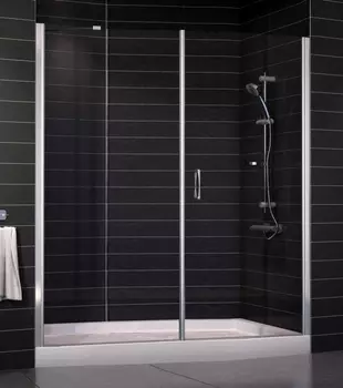 Душевая дверь в нишу Vegas Glass EP-F-2 0180 08 01 R стекло прозрачное, 180 EP-F-2 180 08 01 R