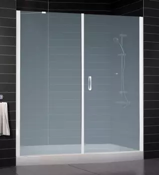 Душевая дверь в нишу Vegas Glass EP-F-2 0185 01 10 R стекло сатин, 185 EP-F-2 185 01 10 R