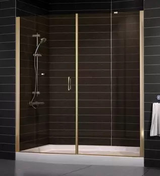 Душевая дверь в нишу Vegas Glass EP-F-2 0185 05 05 L стекло бронза, 185 EP-F-2 185 05 05 L