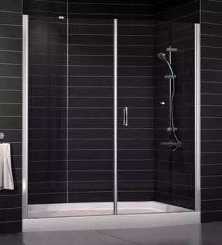 Душевая дверь в нишу Vegas Glass EP-F-2 0185 08 01 R стекло прозрачное, 185 EP-F-2 185 08 01 R