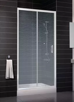 Душевая дверь в нишу Vegas Glass ZP 0100 01 02 стекло шиншилла, 100 ZP 100 01 02