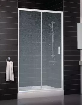 Душевая дверь в нишу Vegas Glass ZP 0115 01 02 стекло шиншилла, 115 ZP 115 01 02