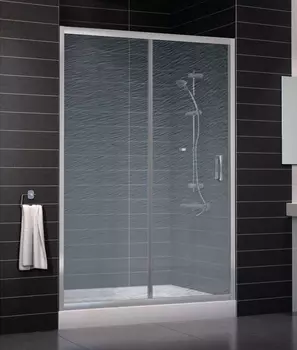 Душевая дверь в нишу Vegas Glass ZP 0135 07 02 стекло шиншилла, 135 ZP 135 07 02