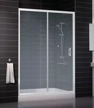 Душевая дверь в нишу Vegas Glass ZP 0140 01 02 стекло шиншилла, 140 ZP 140 01 02