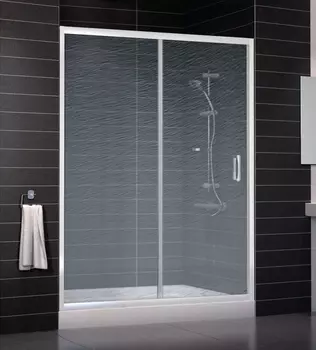 Душевая дверь в нишу Vegas Glass ZP 0150 01 02 стекло шиншилла, 150 ZP 150 01 02