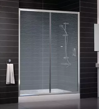 Душевая дверь в нишу Vegas Glass ZP 0150 08 02 стекло шиншилла, 150 ZP 150 08 02