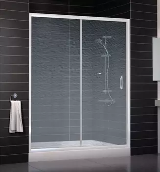 Душевая дверь в нишу Vegas Glass ZP 0160 01 02 стекло шиншилла, 160 ZP 160 01 02