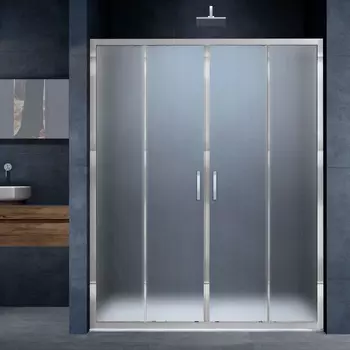 Душевая дверь в нишу Vincea Alpha VDS-3AL2160MT 160 см, стекло текстурное, хром
