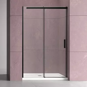 Душевая дверь в нишу Vincea Dice VDS-4D110CLB 110 см, профиль черный