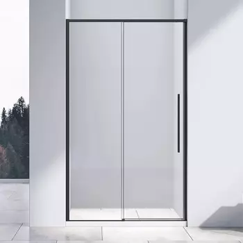 Душевая дверь в нишу Vincea Slim-N VDS-4SN120CLB 120 см, профиль черный