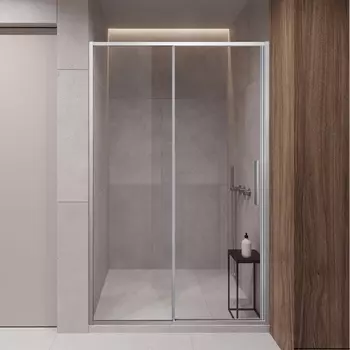 Душевая дверь в нишу Vincea Slim-U VDS-2SU120CL 120 см, профиль хром, стекло прозрачное