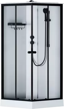 Душевая кабина Am.Pm X-Joy Square W94C-403-090BT 90х90 см, матовый черный