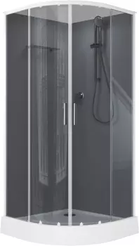 Душевая кабина Aquanet Passion EVO 267254 90x90, профиль хром, стекло тонированное