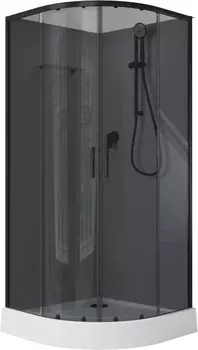 Душевая кабина Aquanet Passion EVO 267259 90x90, профиль черный, стекло тонированное