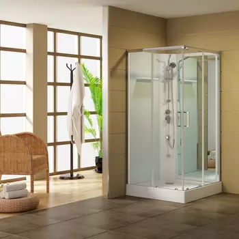 Душевая кабина Aquanet Passion S 2.0 263869 90x90, профиль хром, стекло прозрачное