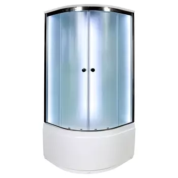 Душевая кабина Deto D D10S LED 100 x 100 см, с крышей и LED подсветкой D10SLED