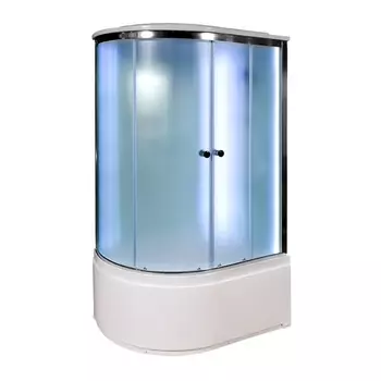 Душевая кабина Deto D D120S LED R 120 x 80 см, с крышей и LED подсветкой D120SRLED