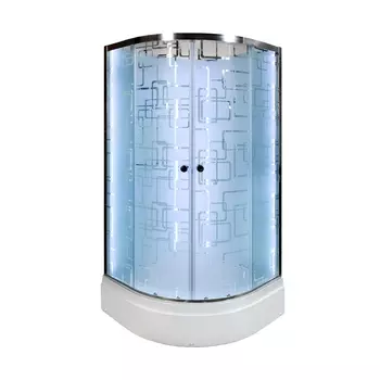 Душевая кабина Deto EM 2780 N LED без крыши с подсветкой EM2780NLED