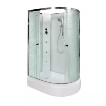 Душевая кабина Deto Em EM2712 L N гм, 120 x 80 см, без крыши, с гидромассажем EM2712LNGM